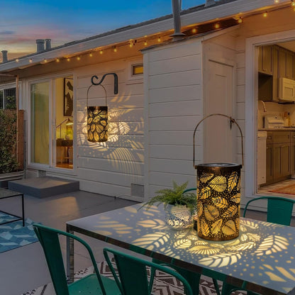 Hanging Solar Shadow Lantern with Hollow Design