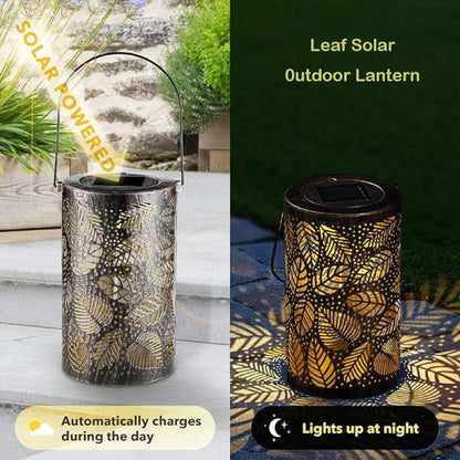 Hanging Solar Shadow Lantern with Hollow Design