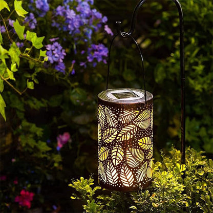 Hanging Solar Shadow Lantern with Hollow Design