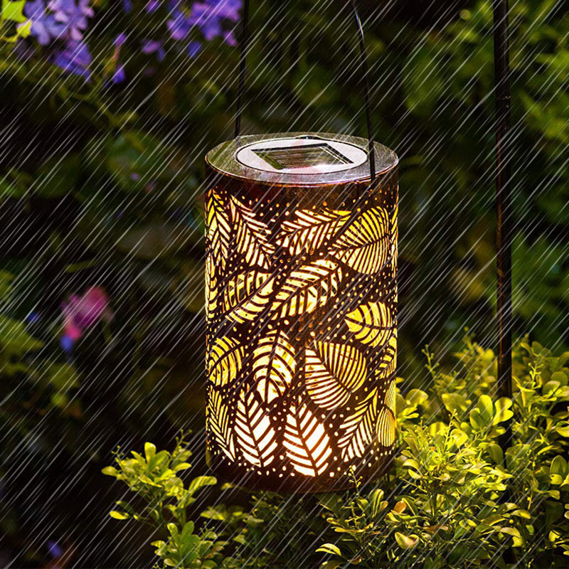 Hanging Solar Shadow Lantern with Hollow Design