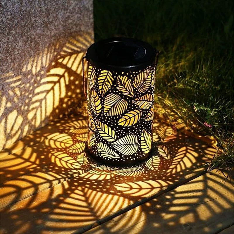 Hanging Solar Shadow Lantern with Hollow Design
