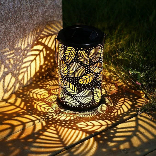 Hanging Solar Shadow Lantern with Hollow Design